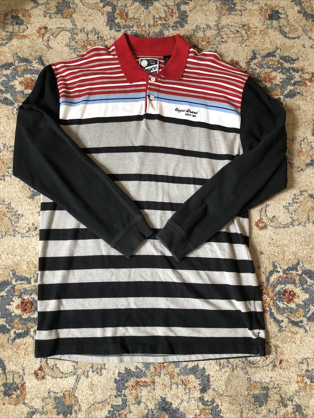 Vintage Enyce Shirt Mens 3XL Red Embroidered Logo Y2K